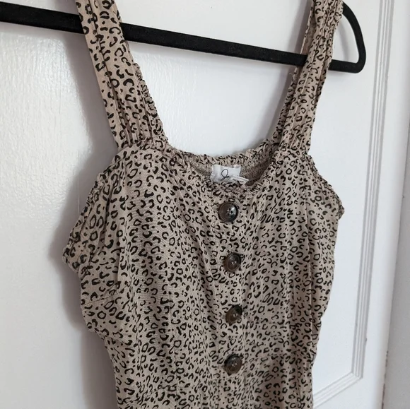 Japna Cheetah Print Buttondown dress. Form fitting. Size M. Great condition. - Picture 7 of 7